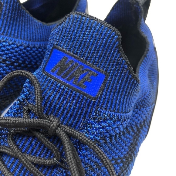 Nike Air Zoom Mariah Flyknit Racer Royal Blue Black Stretchy Sport Sneakers 13 - Picture 8 of 16